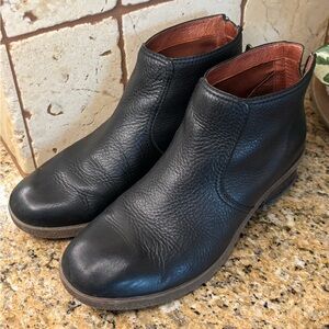 Dansko Black Leather Ankle Boots Size 38 7.5-8